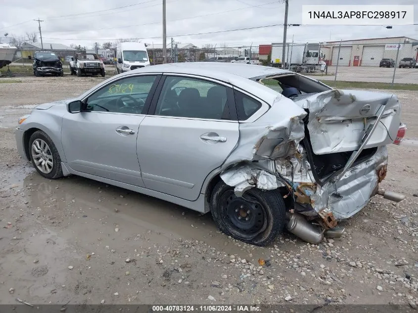 2015 Nissan Altima 2.5 S VIN: 1N4AL3AP8FC298917 Lot: 40783124