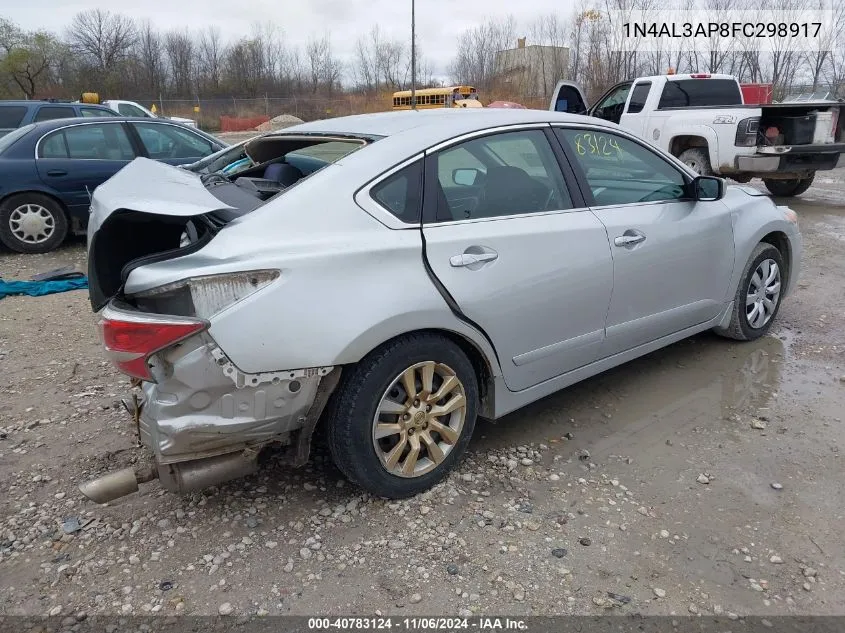 2015 Nissan Altima 2.5 S VIN: 1N4AL3AP8FC298917 Lot: 40783124