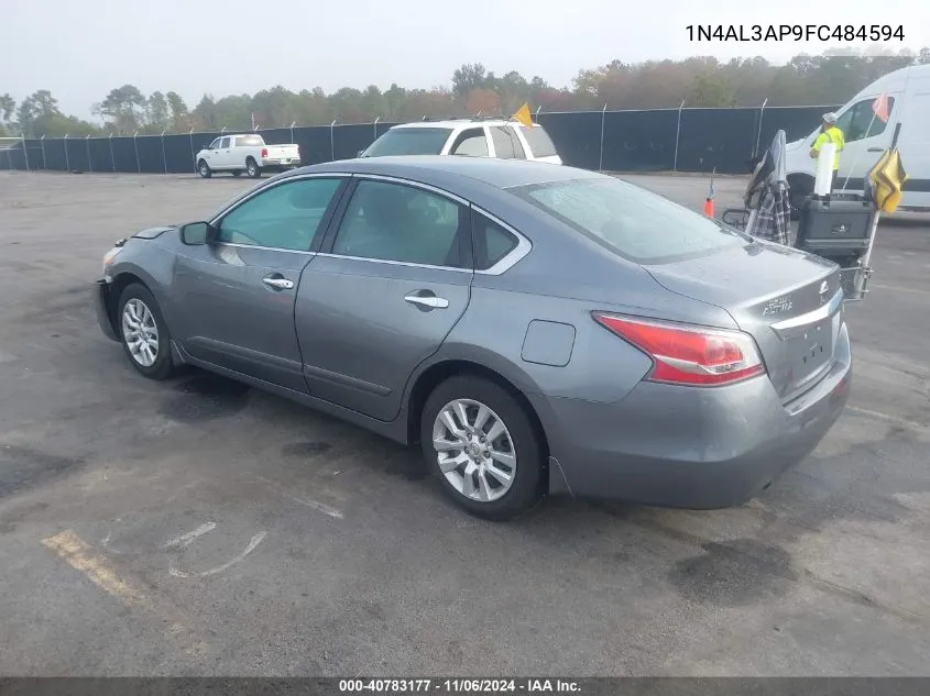 2015 Nissan Altima 2.5 S VIN: 1N4AL3AP9FC484594 Lot: 40783177