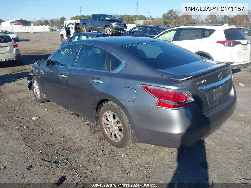 2015 Nissan Altima 2.5 S VIN: 1N4AL3AP4FC141157 Lot: 40797076