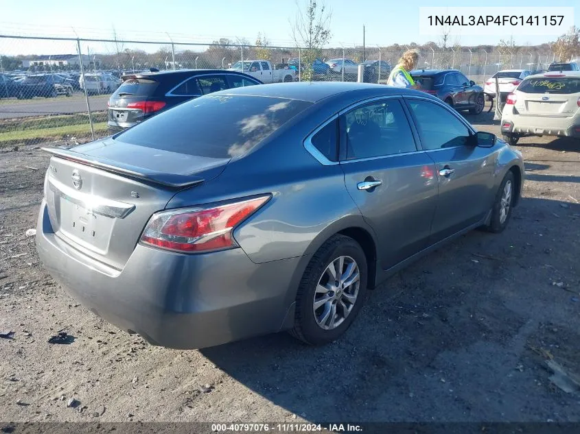 2015 Nissan Altima 2.5 S VIN: 1N4AL3AP4FC141157 Lot: 40797076