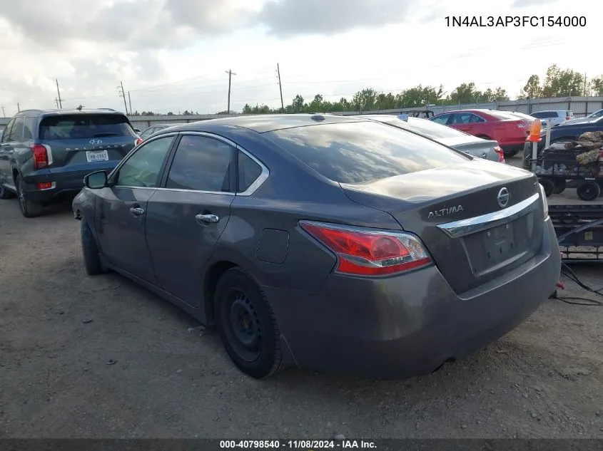 2015 Nissan Altima 2.5 Sv VIN: 1N4AL3AP3FC154000 Lot: 40798540