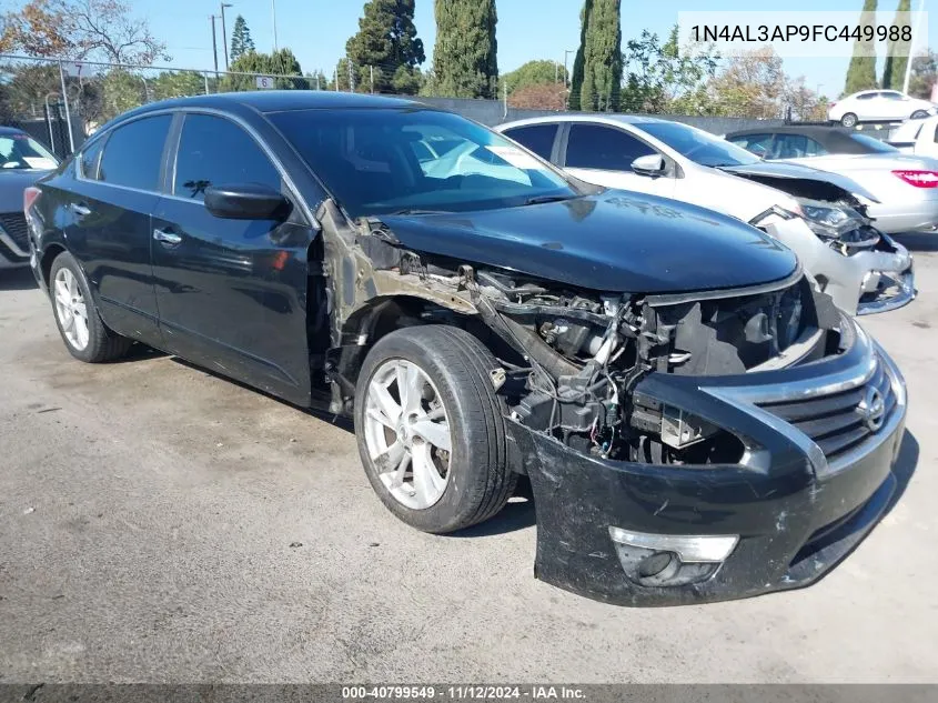 2015 Nissan Altima 2.5 Sv VIN: 1N4AL3AP9FC449988 Lot: 40799549