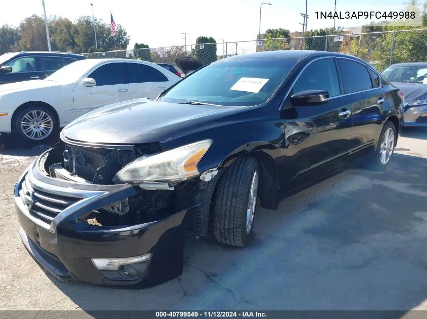 2015 Nissan Altima 2.5 Sv VIN: 1N4AL3AP9FC449988 Lot: 40799549