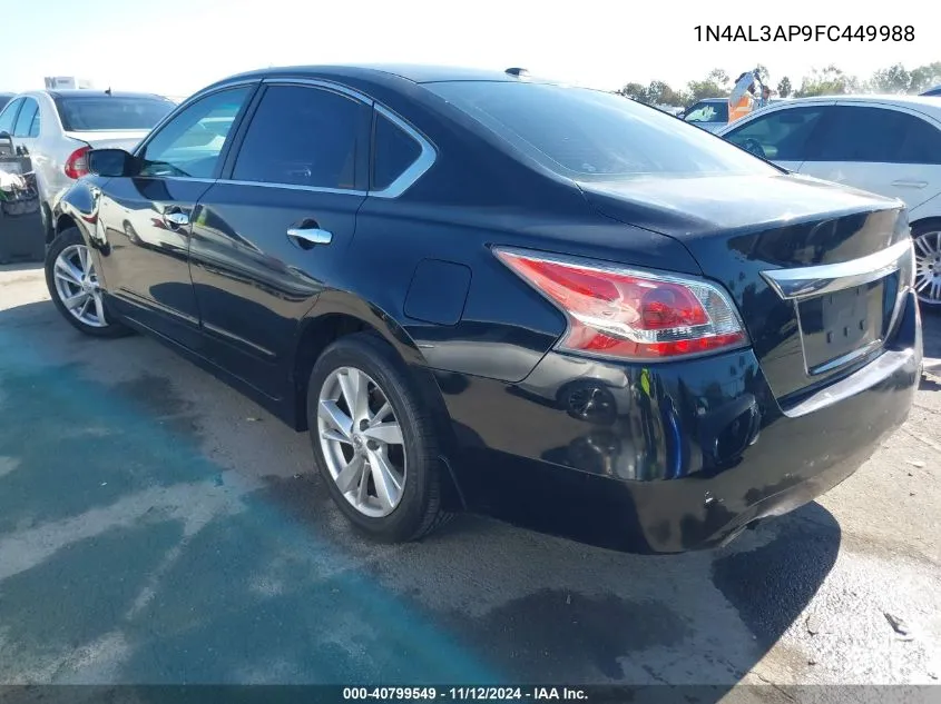 2015 Nissan Altima 2.5 Sv VIN: 1N4AL3AP9FC449988 Lot: 40799549