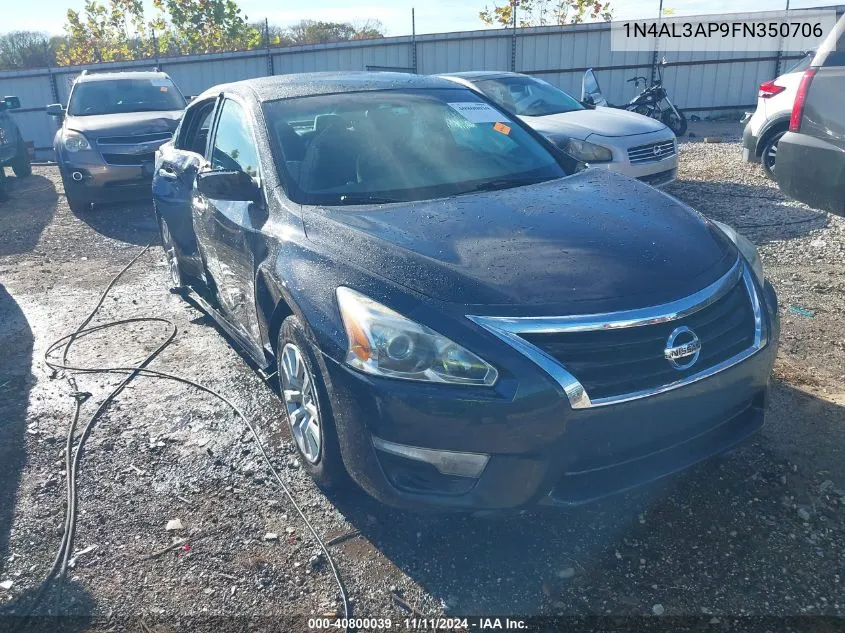 2015 Nissan Altima 2.5 S VIN: 1N4AL3AP9FN350706 Lot: 40800039