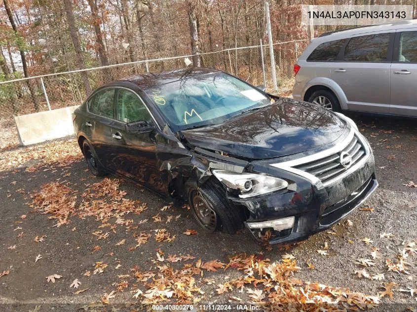 2015 Nissan Altima 2.5 S VIN: 1N4AL3AP0FN343143 Lot: 40800279