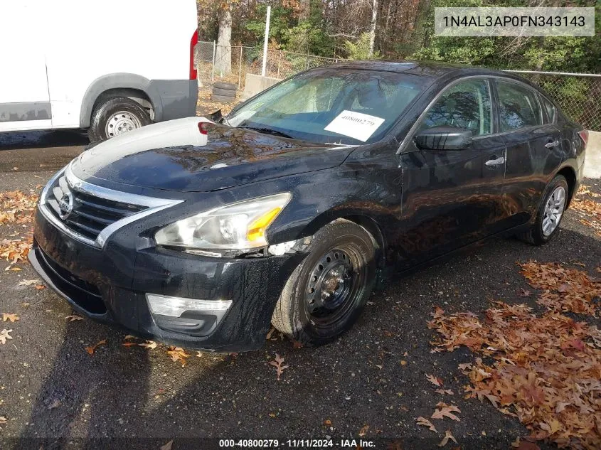 2015 Nissan Altima 2.5 S VIN: 1N4AL3AP0FN343143 Lot: 40800279