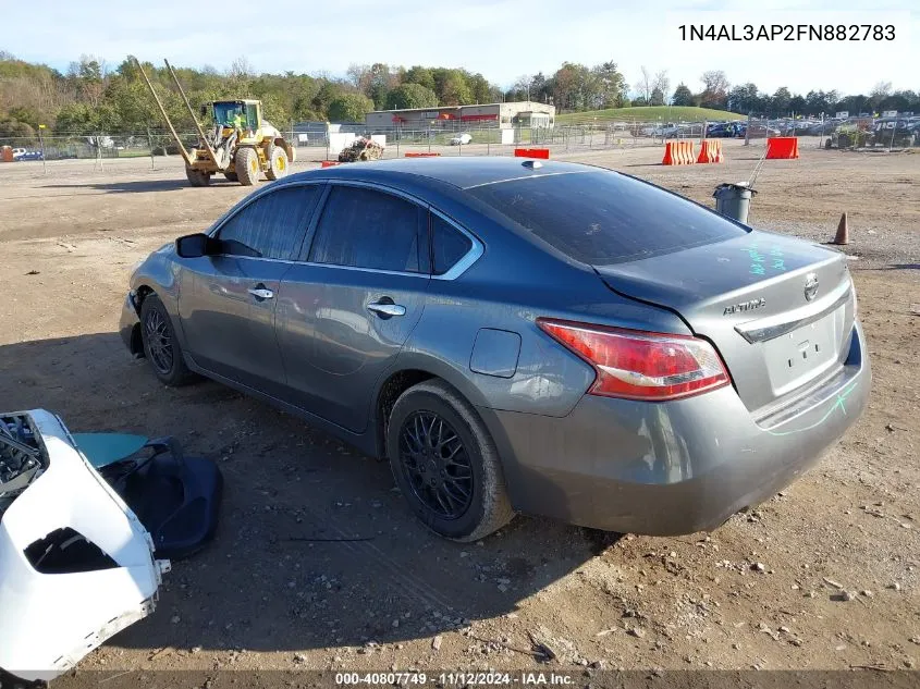 2015 Nissan Altima 2.5/2.5 S/2.5 Sl/2.5 Sv VIN: 1N4AL3AP2FN882783 Lot: 40807749