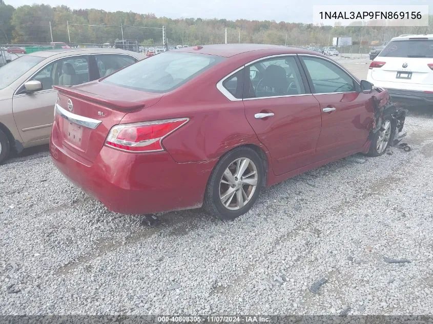 2015 Nissan Altima 2.5 Sl VIN: 1N4AL3AP9FN869156 Lot: 40808305