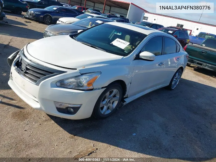 2015 Nissan Altima 2.5 Sl VIN: 1N4AL3AP4FN380776 Lot: 40810363