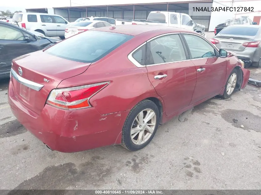 1N4AL3AP4FC127842 2015 Nissan Altima 2.5 Sv