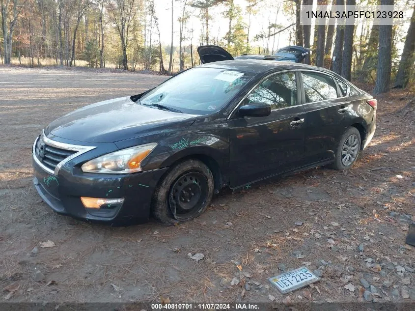 2015 Nissan Altima 2.5 S VIN: 1N4AL3AP5FC123928 Lot: 40810701