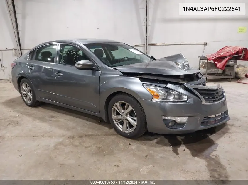 2015 Nissan Altima 2.5 Sl VIN: 1N4AL3AP6FC222841 Lot: 40810753