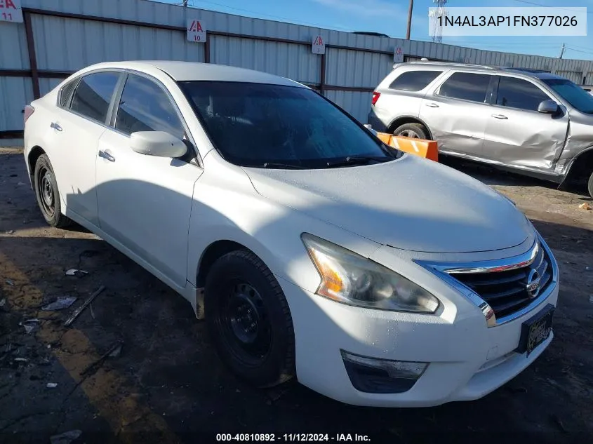 2015 Nissan Altima 2.5 S VIN: 1N4AL3AP1FN377026 Lot: 40810892