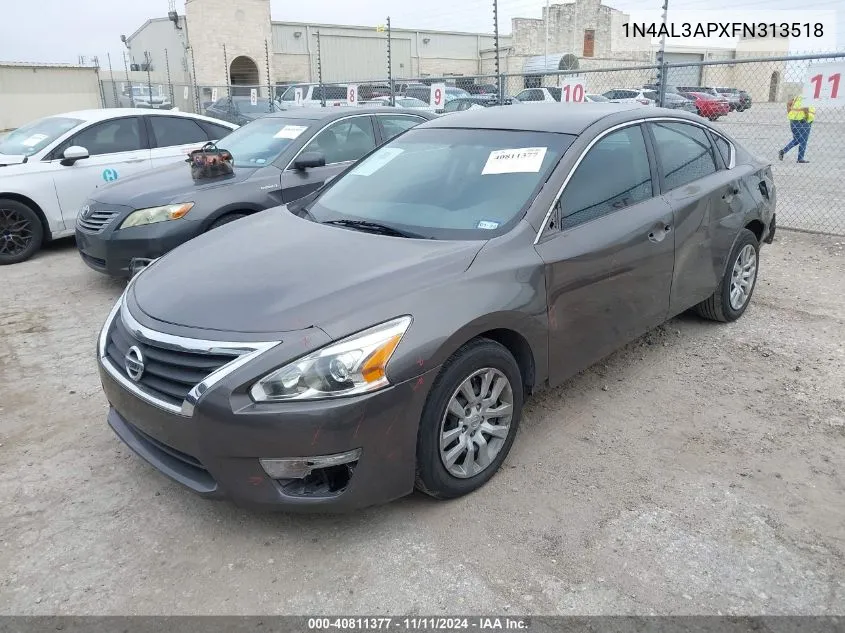 2015 Nissan Altima 2.5/2.5 S/2.5 Sl/2.5 Sv VIN: 1N4AL3APXFN313518 Lot: 40811377