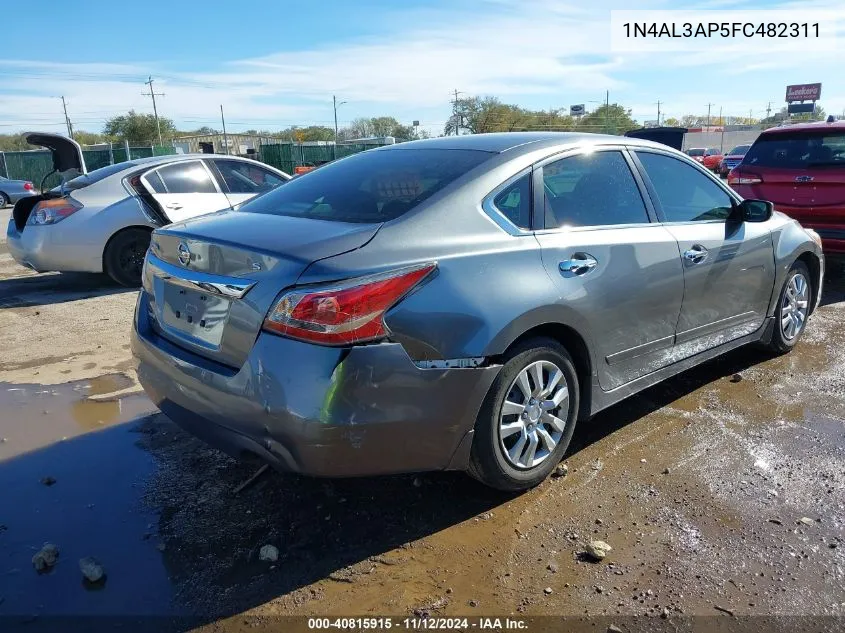 2015 Nissan Altima 2.5 S VIN: 1N4AL3AP5FC482311 Lot: 40815915