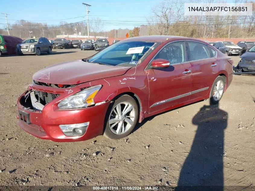 2015 Nissan Altima 2.5 Sl VIN: 1N4AL3AP7FC156851 Lot: 40817518