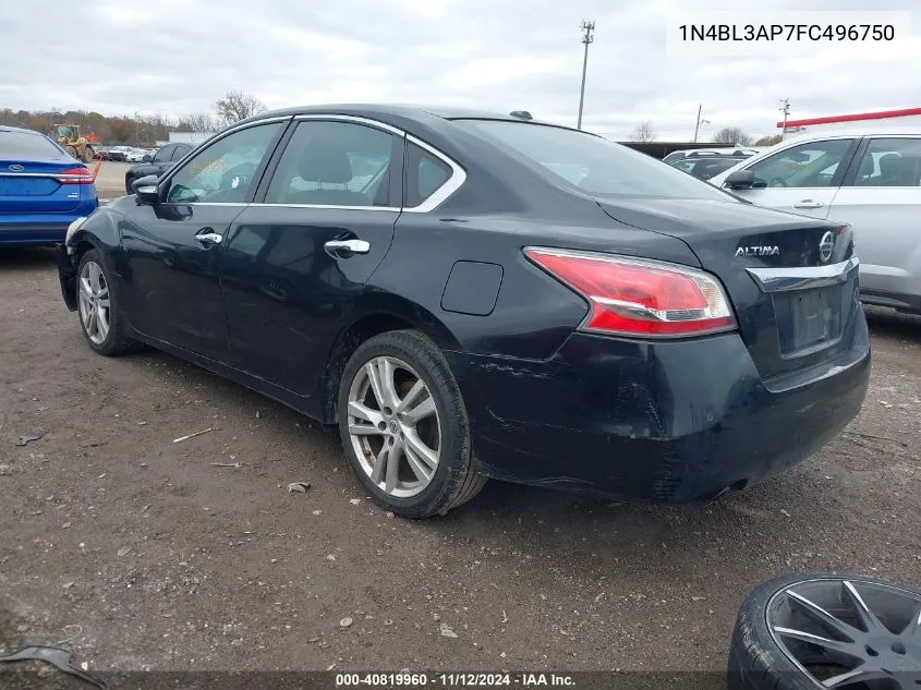 2015 Nissan Altima 3.5 S/3.5 Sl/3.5 Sv VIN: 1N4BL3AP7FC496750 Lot: 40819960