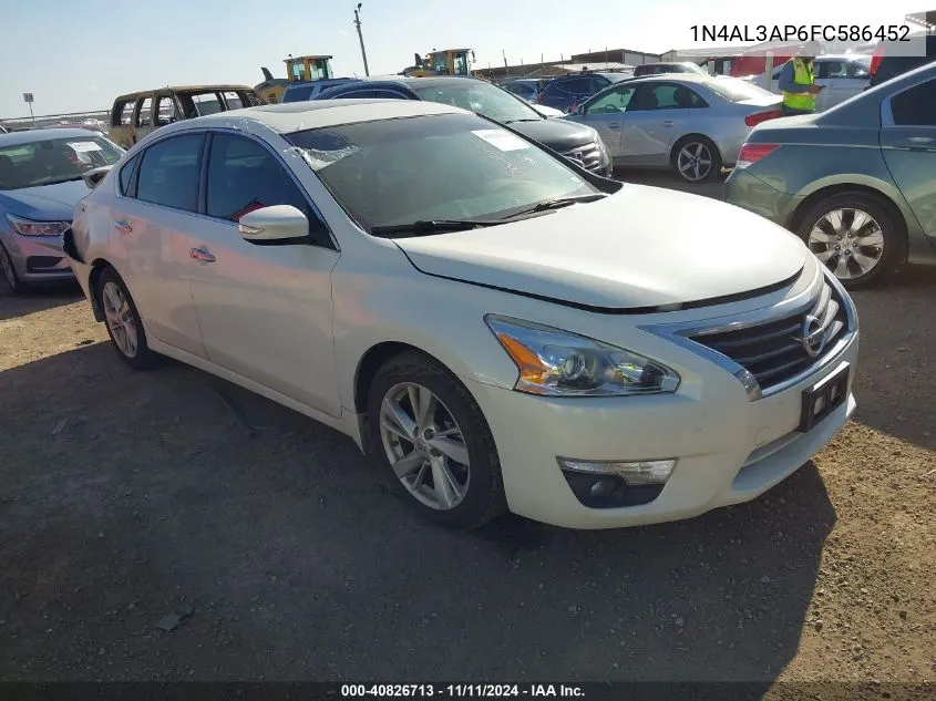 2015 Nissan Altima 2.5 Sv VIN: 1N4AL3AP6FC586452 Lot: 40826713