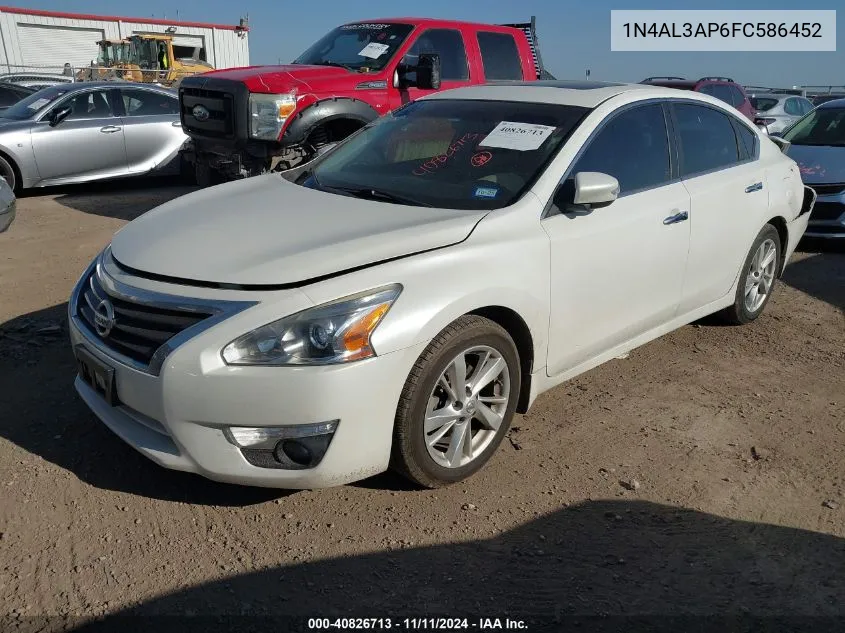 2015 Nissan Altima 2.5 Sv VIN: 1N4AL3AP6FC586452 Lot: 40826713