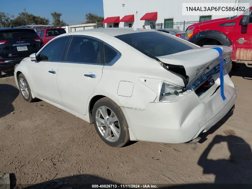 2015 Nissan Altima 2.5 Sv VIN: 1N4AL3AP6FC586452 Lot: 40826713