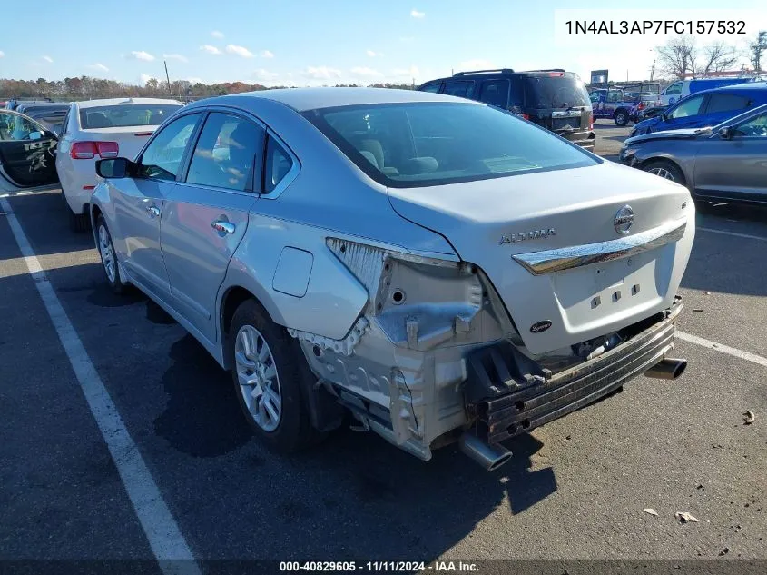 2015 Nissan Altima 2.5 S VIN: 1N4AL3AP7FC157532 Lot: 40829605