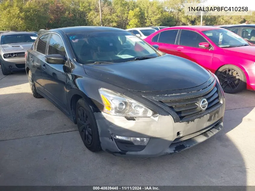 2015 Nissan Altima 2.5 S VIN: 1N4AL3AP8FC410258 Lot: 40839445