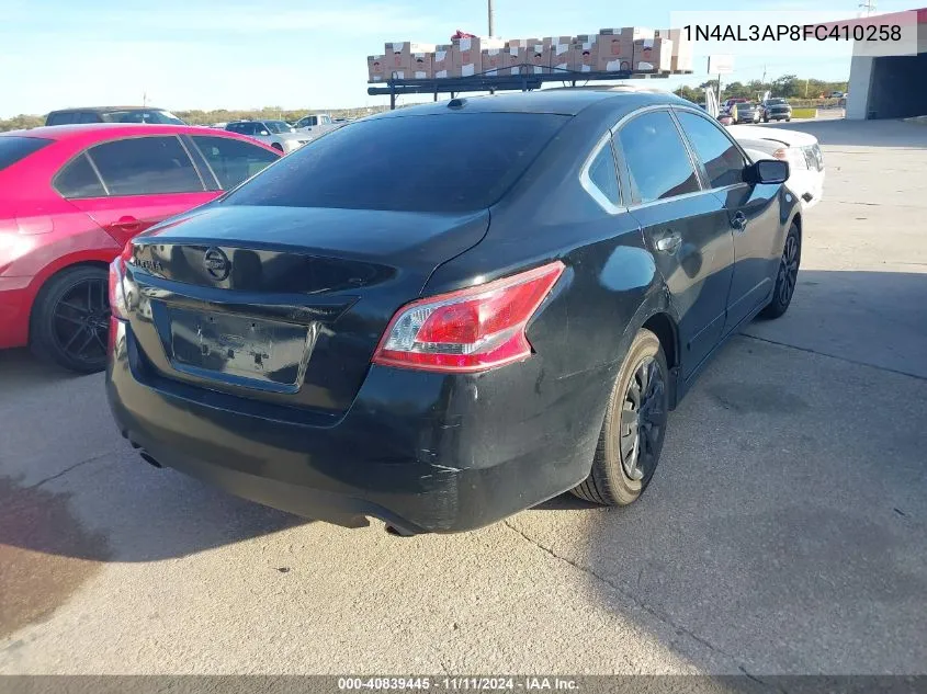 2015 Nissan Altima 2.5 S VIN: 1N4AL3AP8FC410258 Lot: 40839445