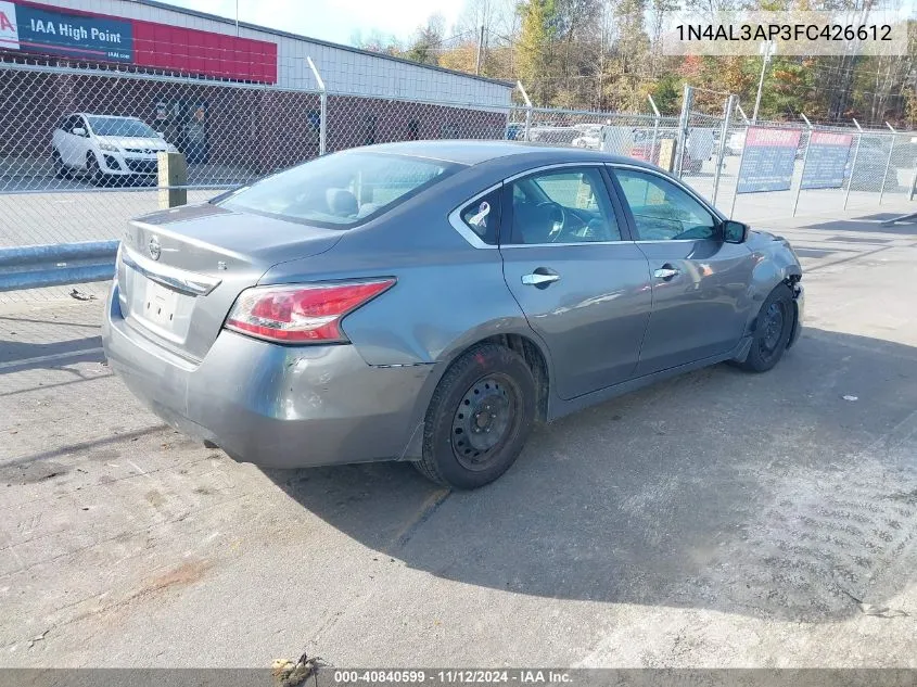 2015 Nissan Altima 2.5 S VIN: 1N4AL3AP3FC426612 Lot: 40840599