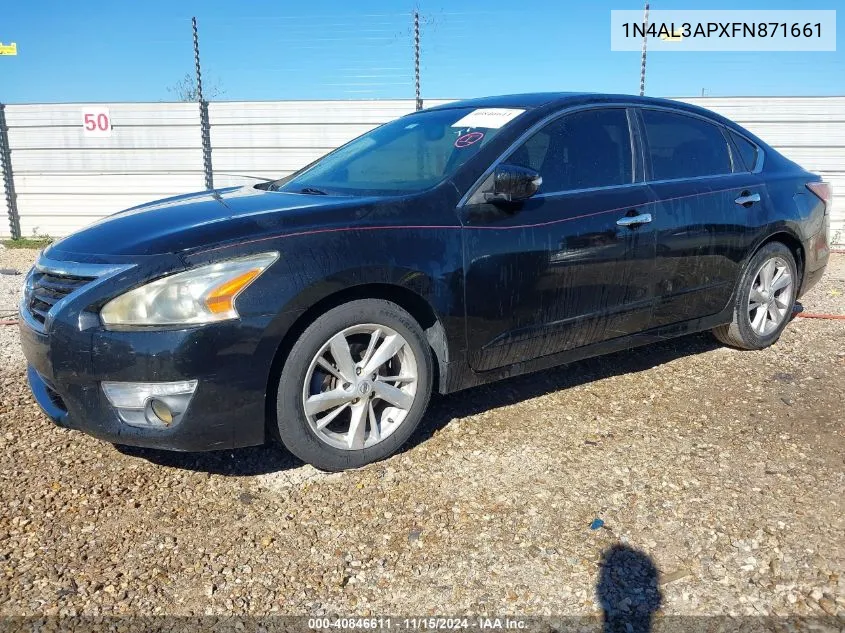 2015 Nissan Altima 2.5 Sl VIN: 1N4AL3APXFN871661 Lot: 40846611