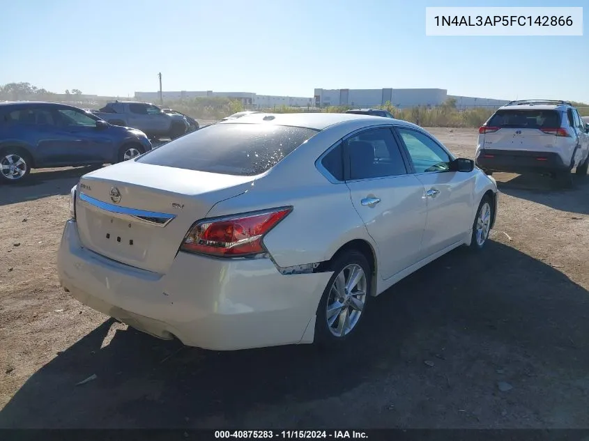 2015 Nissan Altima 2.5 Sv VIN: 1N4AL3AP5FC142866 Lot: 40875283