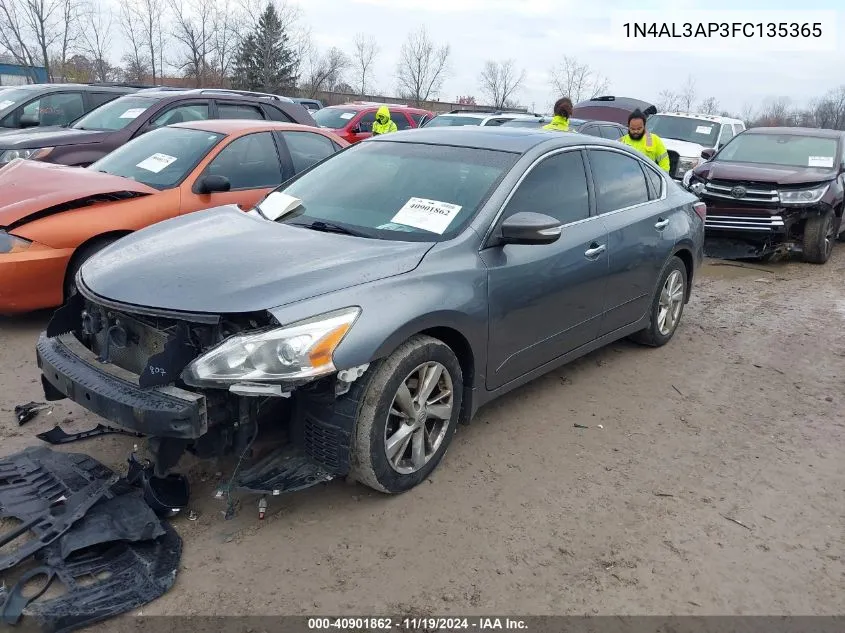 2015 Nissan Altima 2.5 Sl VIN: 1N4AL3AP3FC135365 Lot: 40901862