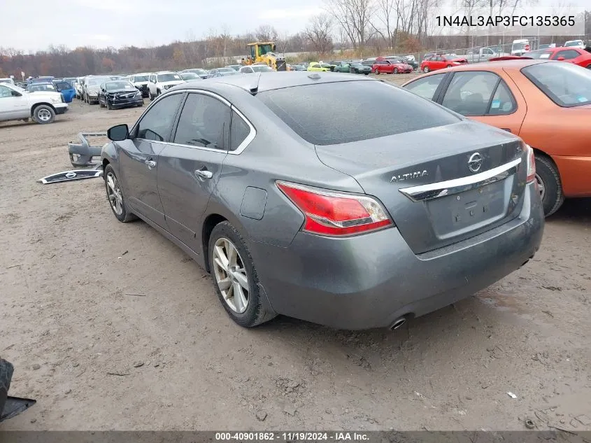 2015 Nissan Altima 2.5 Sl VIN: 1N4AL3AP3FC135365 Lot: 40901862