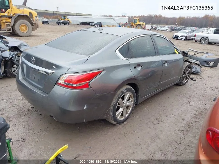 2015 Nissan Altima 2.5 Sl VIN: 1N4AL3AP3FC135365 Lot: 40901862