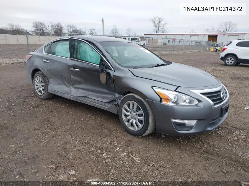 2015 Nissan Altima 2.5/2.5 S/2.5 Sl/2.5 Sv VIN: 1N4AL3AP1FC214372 Lot: 40904502