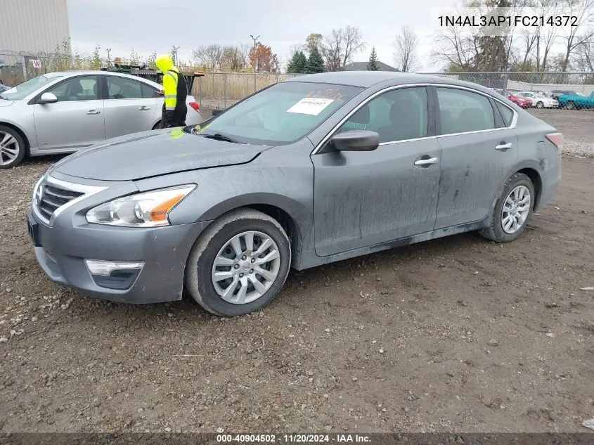 2015 Nissan Altima 2.5/2.5 S/2.5 Sl/2.5 Sv VIN: 1N4AL3AP1FC214372 Lot: 40904502