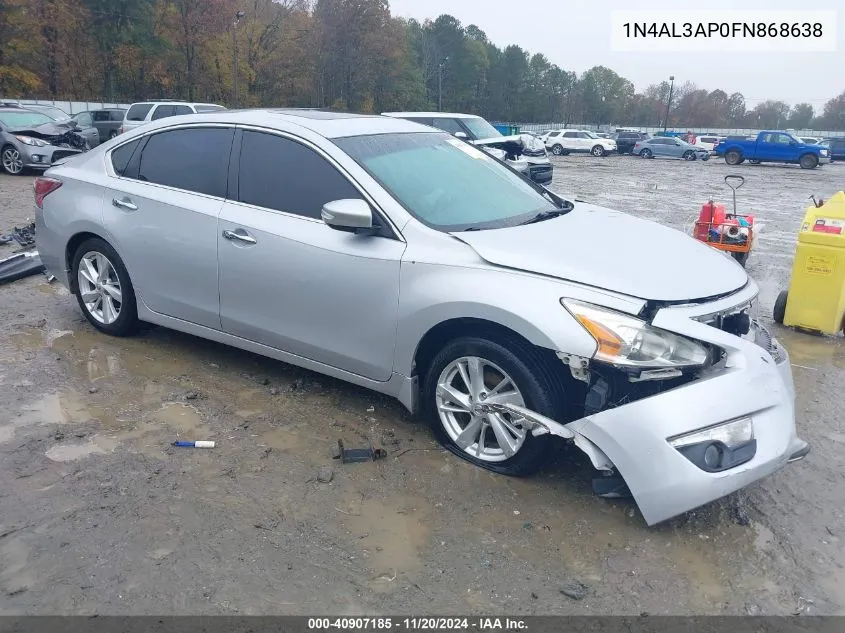 2015 Nissan Altima 2.5 Sl VIN: 1N4AL3AP0FN868638 Lot: 40907185