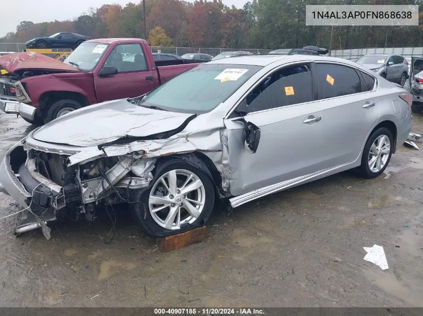 2015 Nissan Altima 2.5 Sl VIN: 1N4AL3AP0FN868638 Lot: 40907185