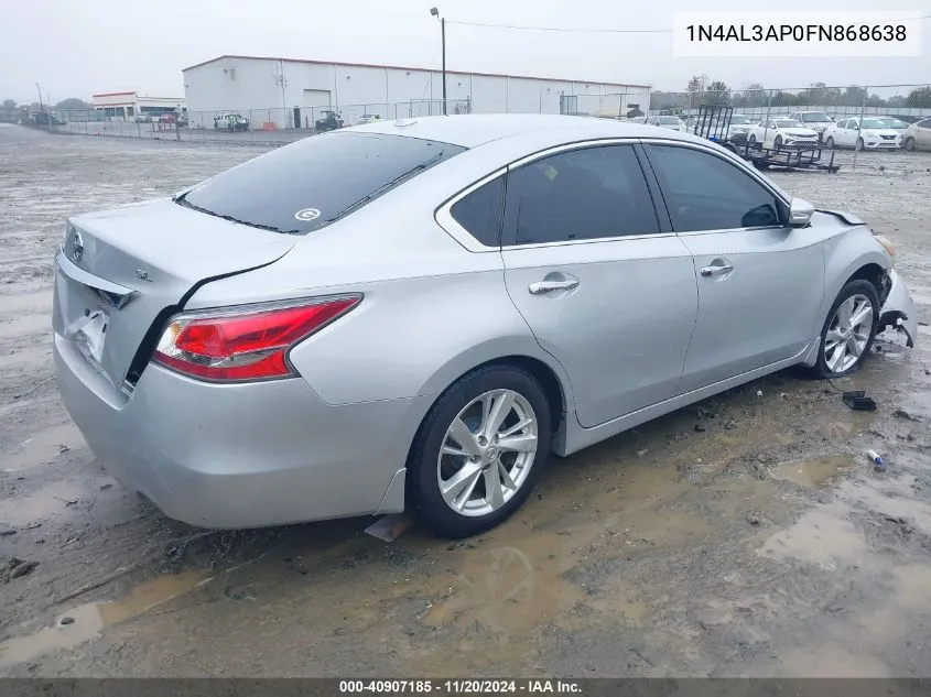 2015 Nissan Altima 2.5 Sl VIN: 1N4AL3AP0FN868638 Lot: 40907185