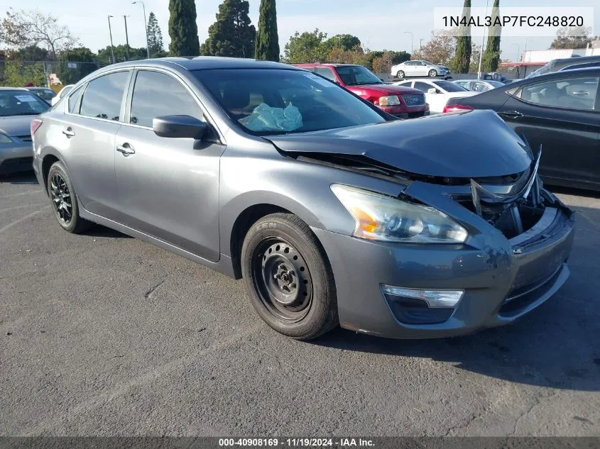 2015 Nissan Altima 2.5/2.5 S/2.5 Sl/2.5 Sv VIN: 1N4AL3AP7FC248820 Lot: 40908169