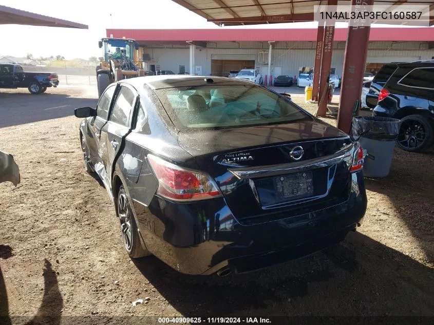 2015 Nissan Altima 2.5 S VIN: 1N4AL3AP3FC160587 Lot: 40909625