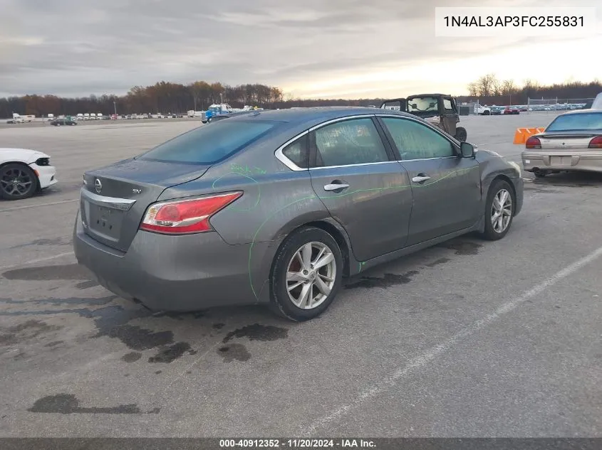 2015 Nissan Altima 2.5 Sv VIN: 1N4AL3AP3FC255831 Lot: 40912352