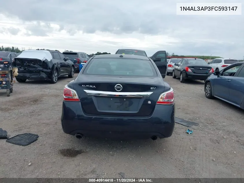 2015 Nissan Altima 2.5 Sv VIN: 1N4AL3AP3FC593147 Lot: 40914418