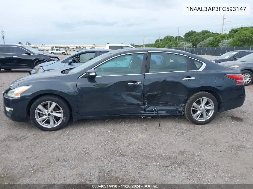 2015 Nissan Altima 2.5 Sv VIN: 1N4AL3AP3FC593147 Lot: 40914418