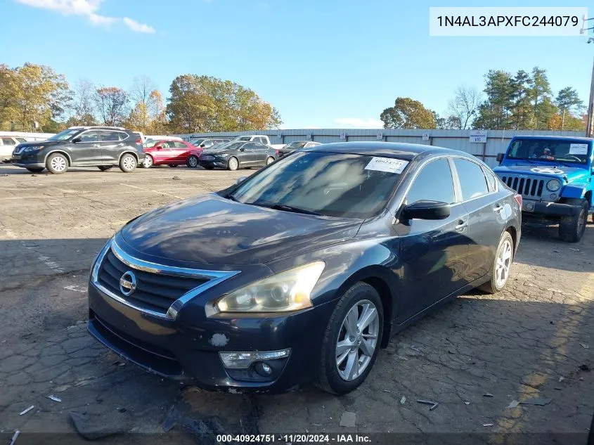 2015 Nissan Altima 2.5 Sv VIN: 1N4AL3APXFC244079 Lot: 40924751