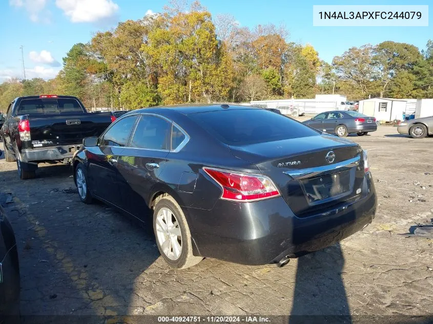 2015 Nissan Altima 2.5 Sv VIN: 1N4AL3APXFC244079 Lot: 40924751