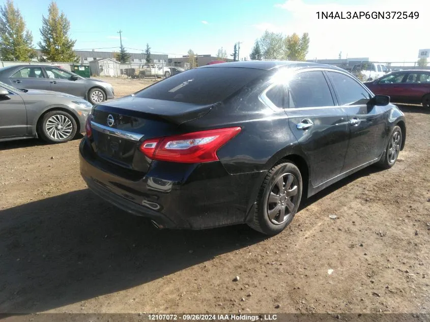 2016 Nissan Altima 2.5/S/Sv/Sl/Sr VIN: 1N4AL3AP6GN372549 Lot: 12107072