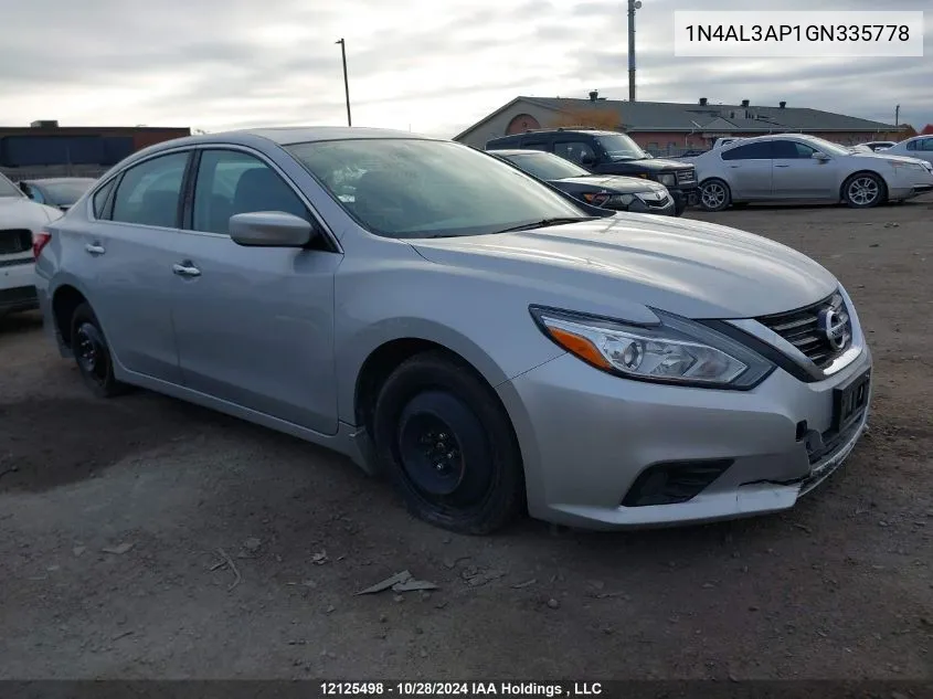 2016 Nissan Altima VIN: 1N4AL3AP1GN335778 Lot: 12125498