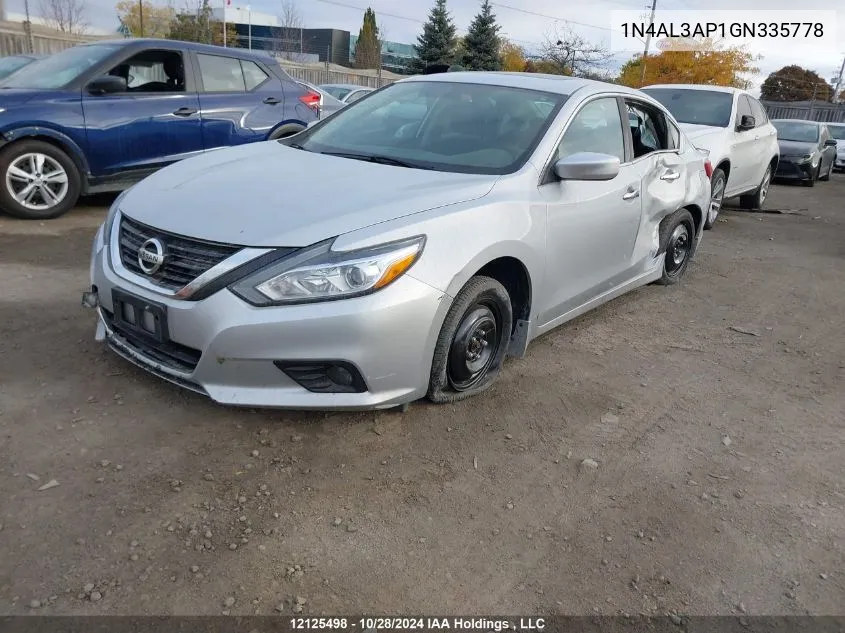 2016 Nissan Altima VIN: 1N4AL3AP1GN335778 Lot: 12125498